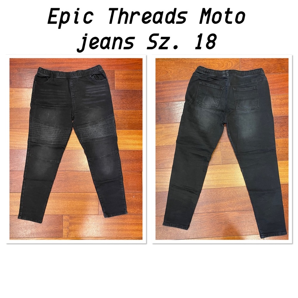 Epic Threads Moto jeans kids Sz. 18